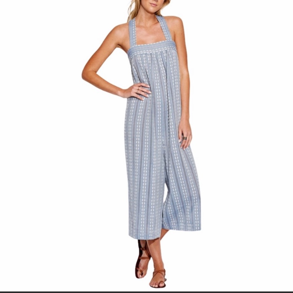 NWT Seafolly Splendour Dobby Jumpsuit in Chambray